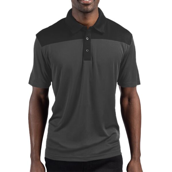 Clique Parma Colorblock Tech Jersey Mens Polo Thumbnail