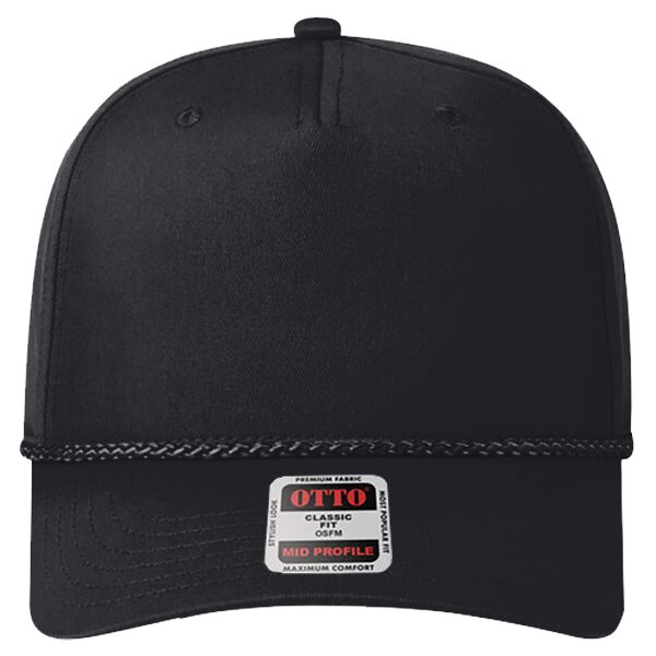 OTTO CAP® 5 Panel Mid Profile Baseball Cap Thumbnail
