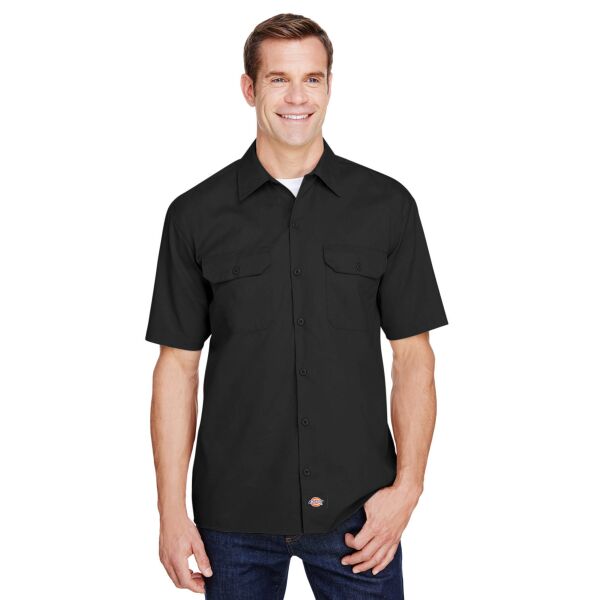 Dickies Men's FLEX Relaxed Fit Short-Sleeve Twill Work Shirt Thumbnail