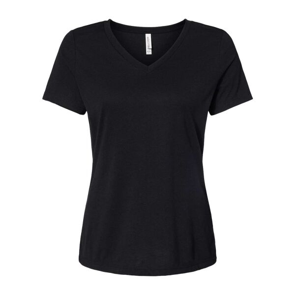 BELLA + CANVAS - Women's Relaxed Triblend Short Sleeve V-Neck Tee Thumbnail