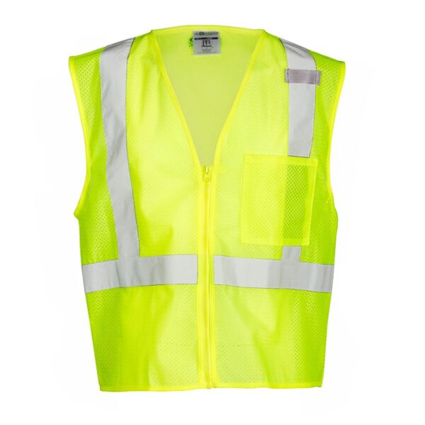 Kishigo - Single Pocket Zipper Mesh Vest Thumbnail