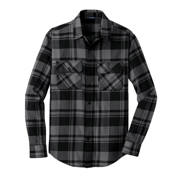 Grey Plaid Flannel Shirt - RRBWS Thumbnail