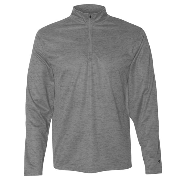 Adult Tonal Blend Performance Quarter-Zip Long-Sleeve Pullover (personalize) Thumbnail