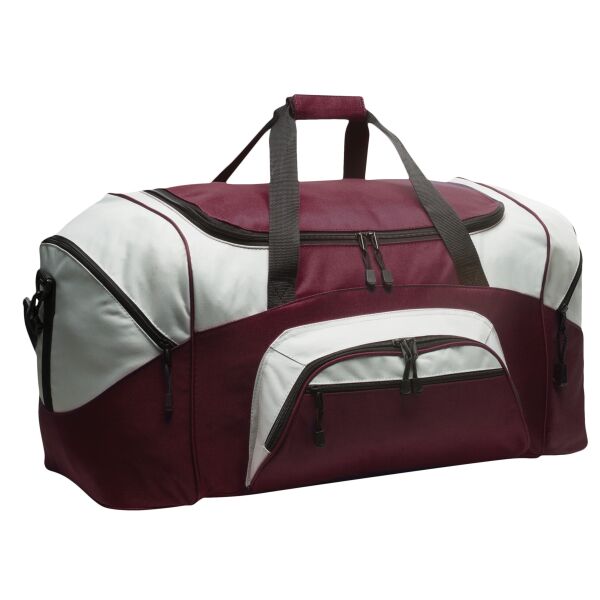 Cust Name - Standard Colorblock Sport Duffel Thumbnail
