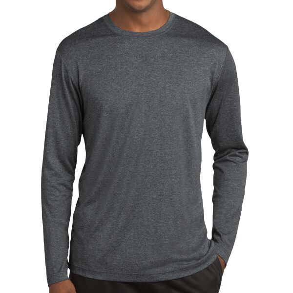 Unisex Poly Heather Long Sleeve T-Shirt Thumbnail