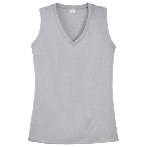 Ladies Sleeveless PosiCharge ® Competitor™ V Neck Tee Thumbnail