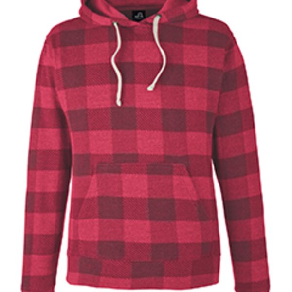 J America Adult Triblend Pullover Fleece Hood Thumbnail