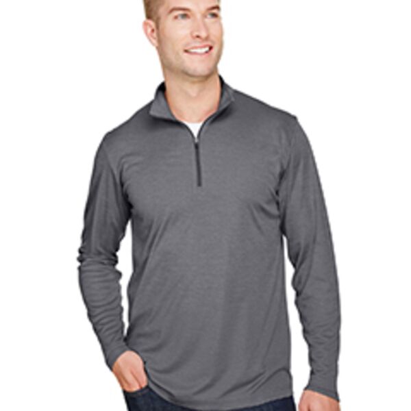 Team 365 Men's Zone Sonic Heather Performance Quarter-Zi Thumbnail