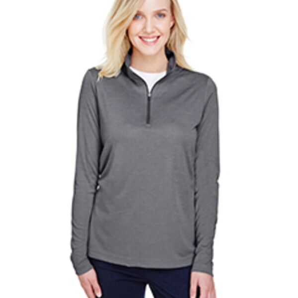 Team 365 Ladies' Zone Sonic Heather Performance Quarter-Zip Thumbnail