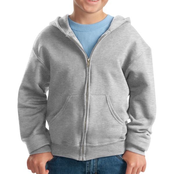 Youth NuBlend ® Full Zip Hooded Sweatshirt Thumbnail